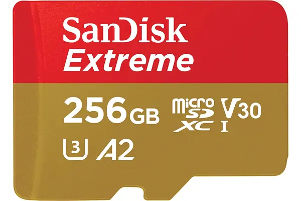 כרטיס זיכרון SanDisk Extreme 256GB עם מתאם