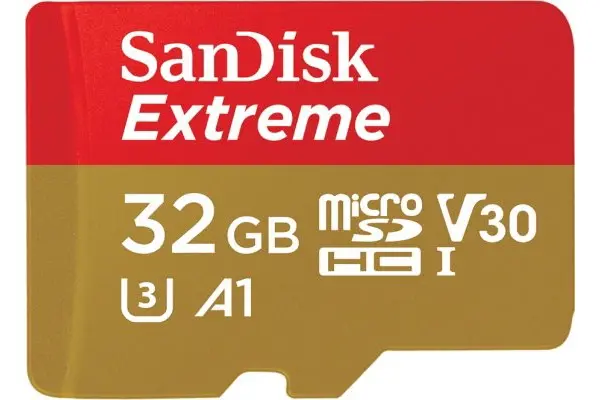 כרטיס זיכרון SanDisk Extreme 32GB עם מתאם